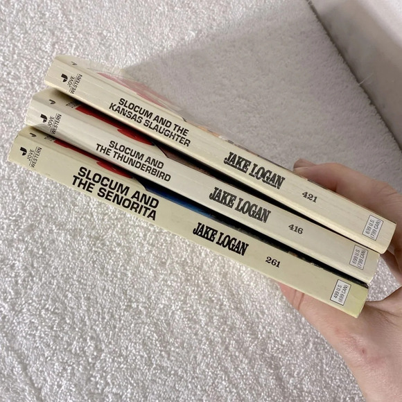 Vintage  Jake Logan Action Western Romance Novels x3 - Picture 6 of 12